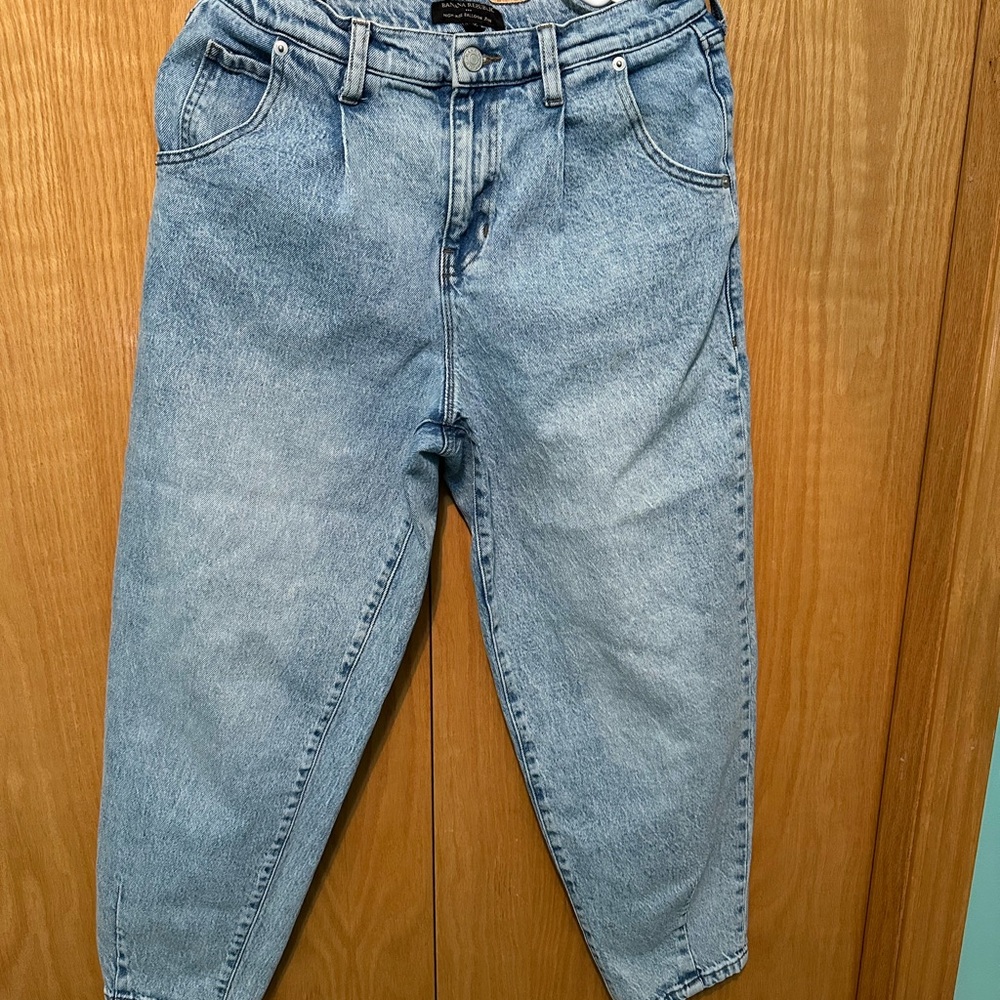 Banana Republic High-Rise Balloon Jeans in Light Blue